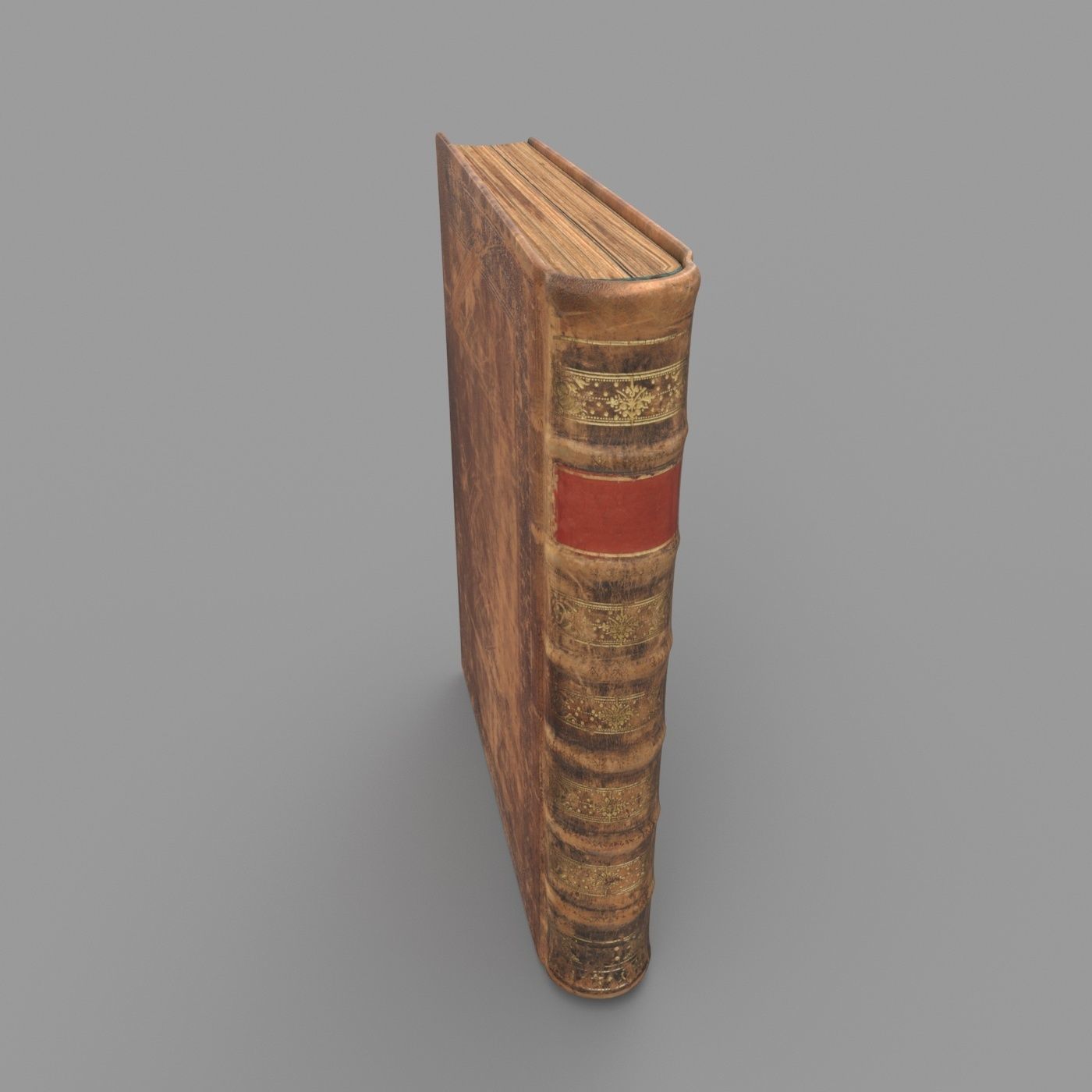 Old book Low-poly 3D model_18