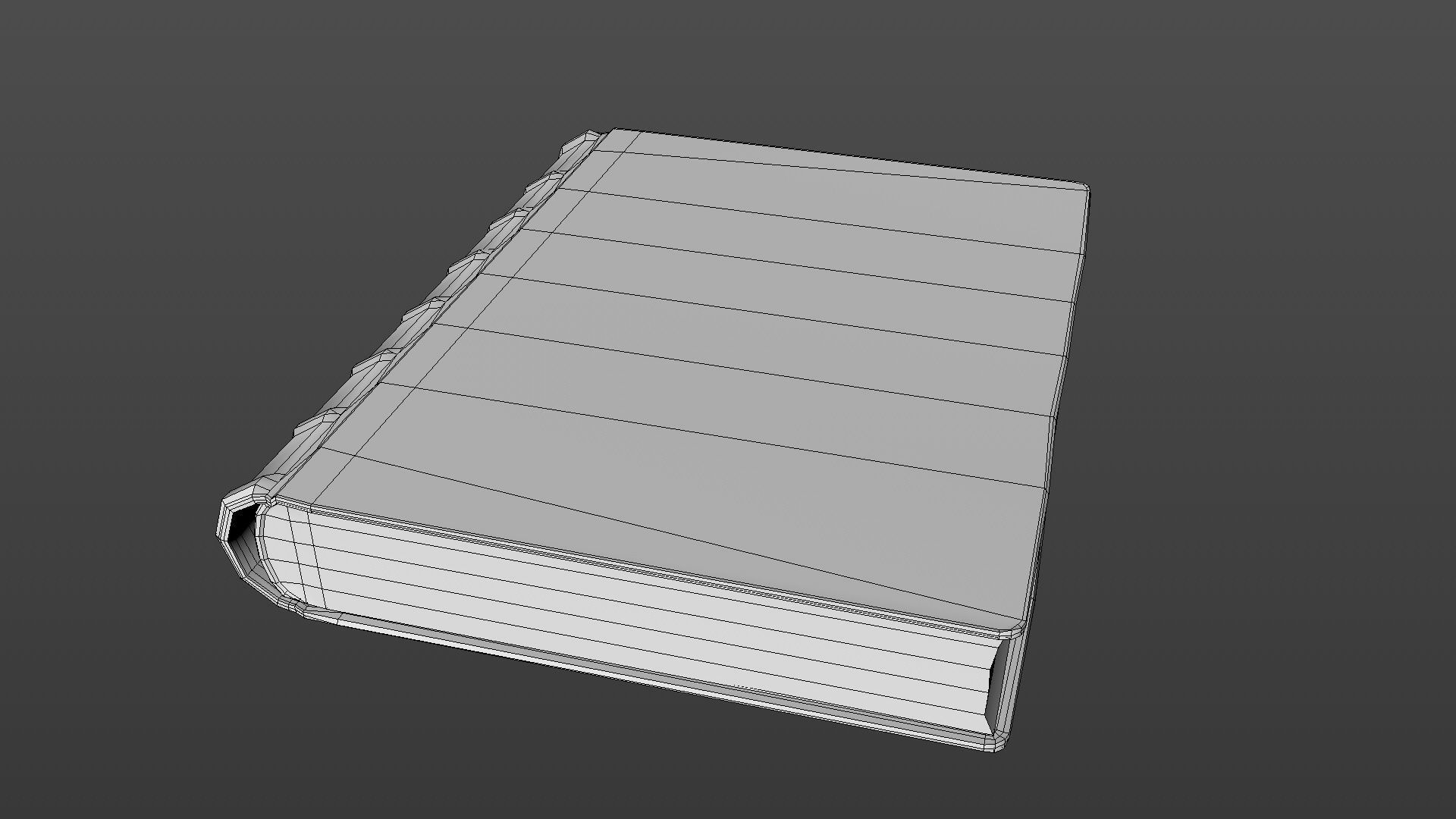 Old book Low-poly 3D model_36