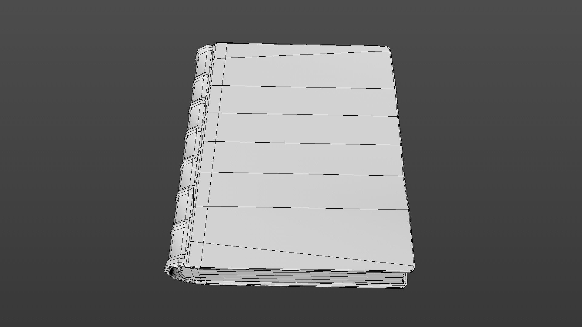 Old book Low-poly 3D model_34