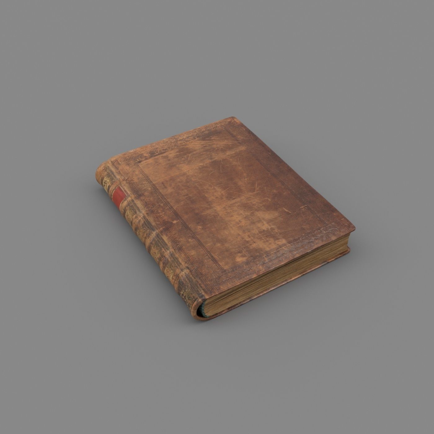 Old book Low-poly 3D model_13