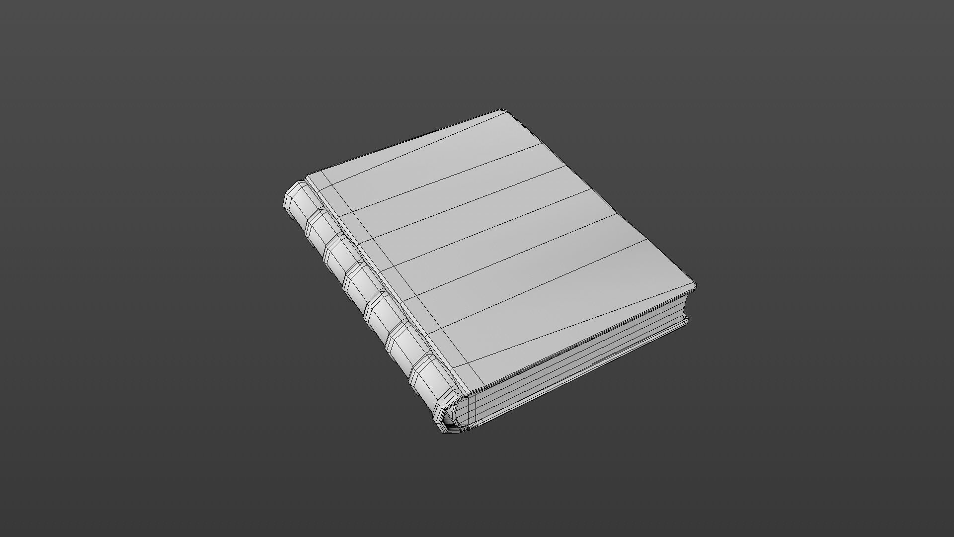 Old book Low-poly 3D model_37