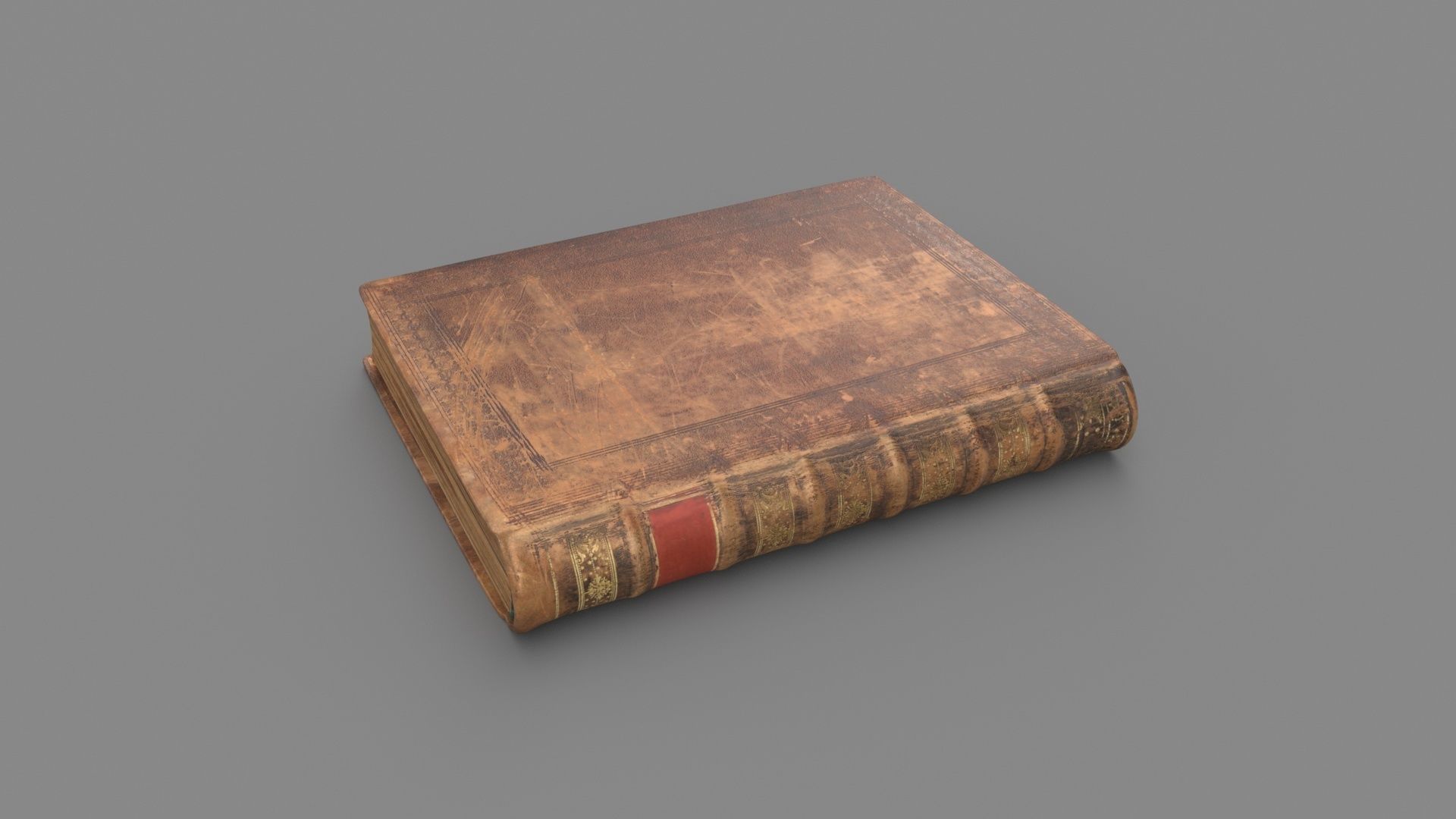 Old book Low-poly 3D model_6
