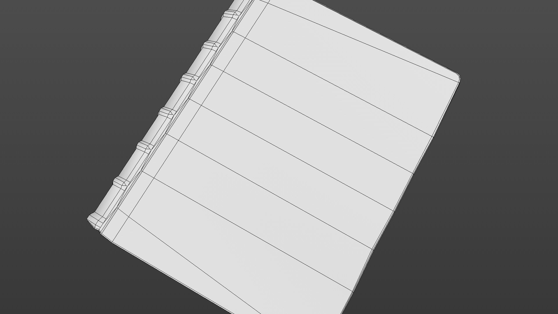 Old book Low-poly 3D model_35