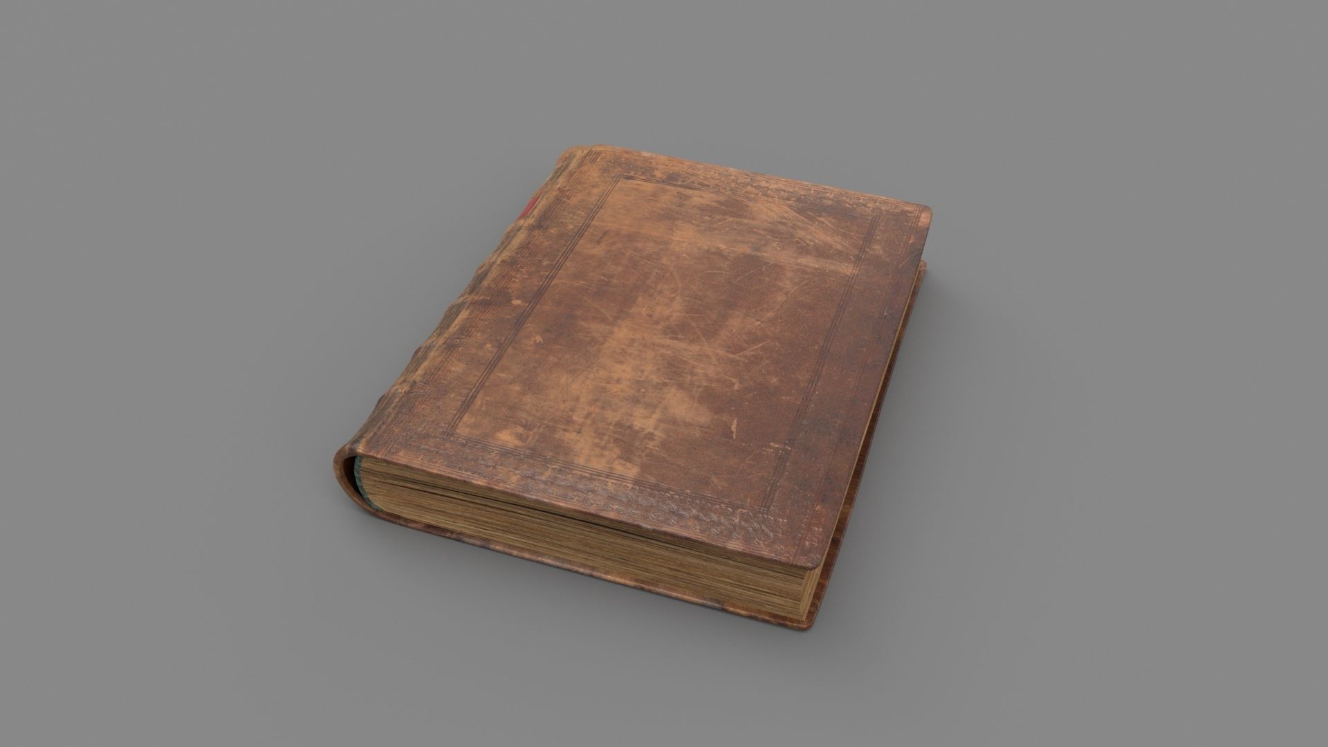 Old book Low-poly 3D model_1