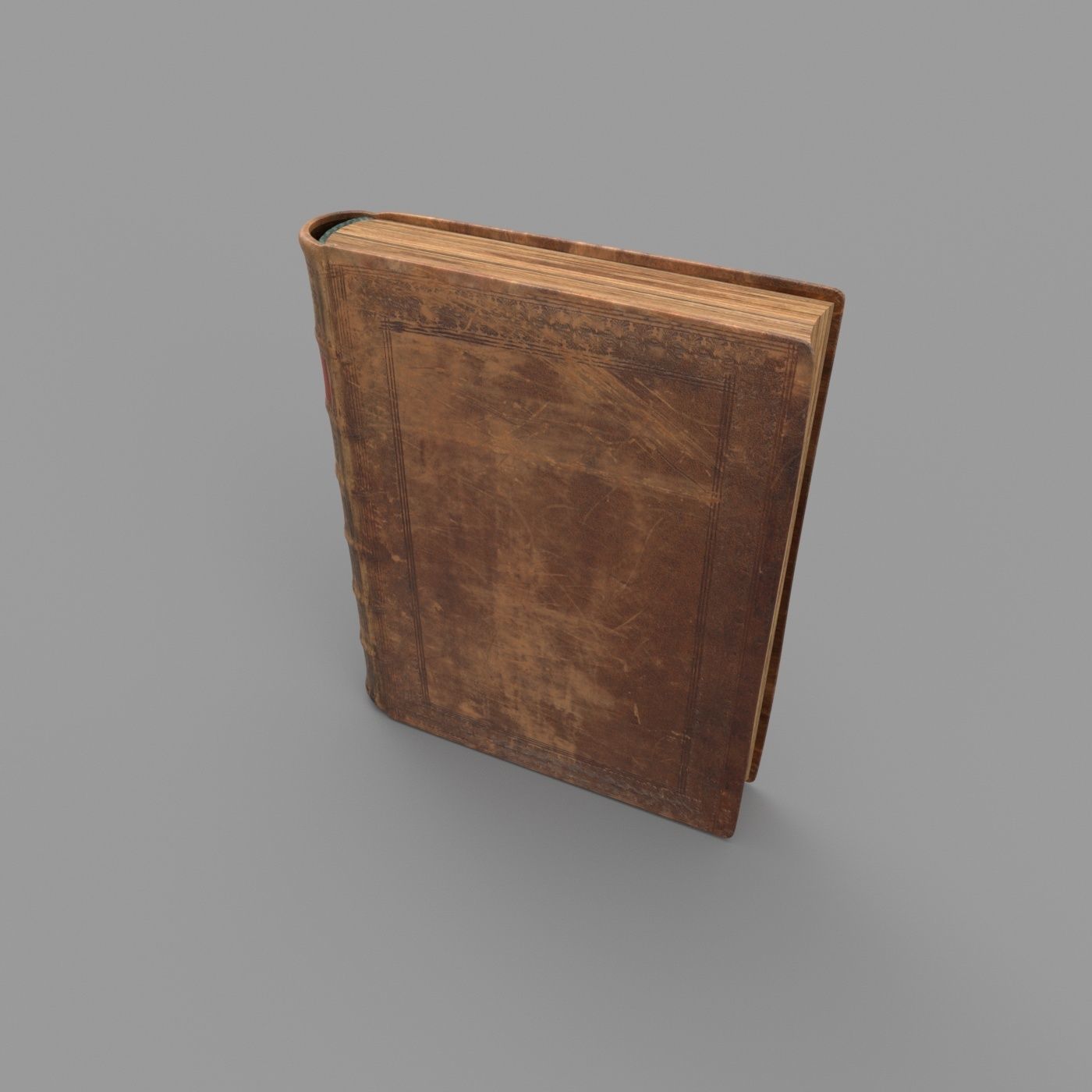 Old book Low-poly 3D model_19