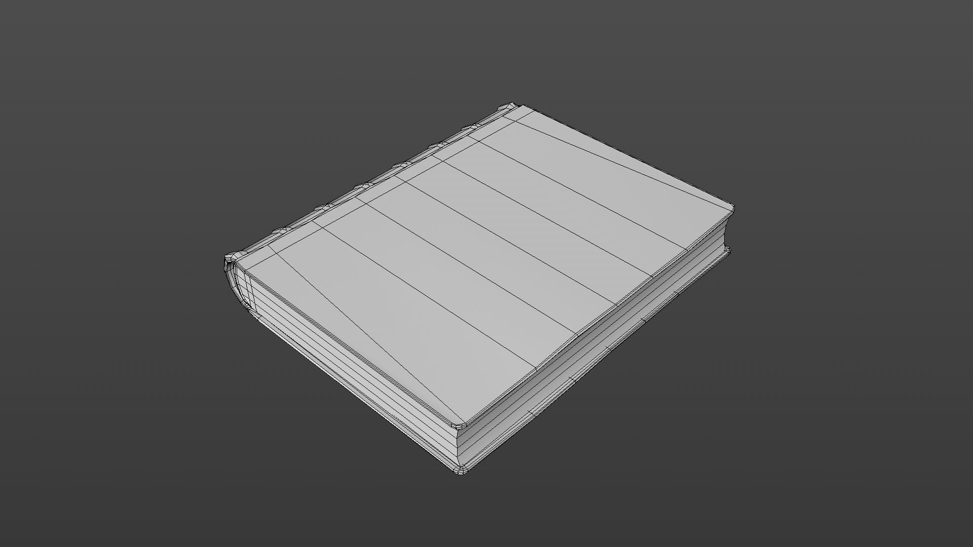 Old book Low-poly 3D model_27