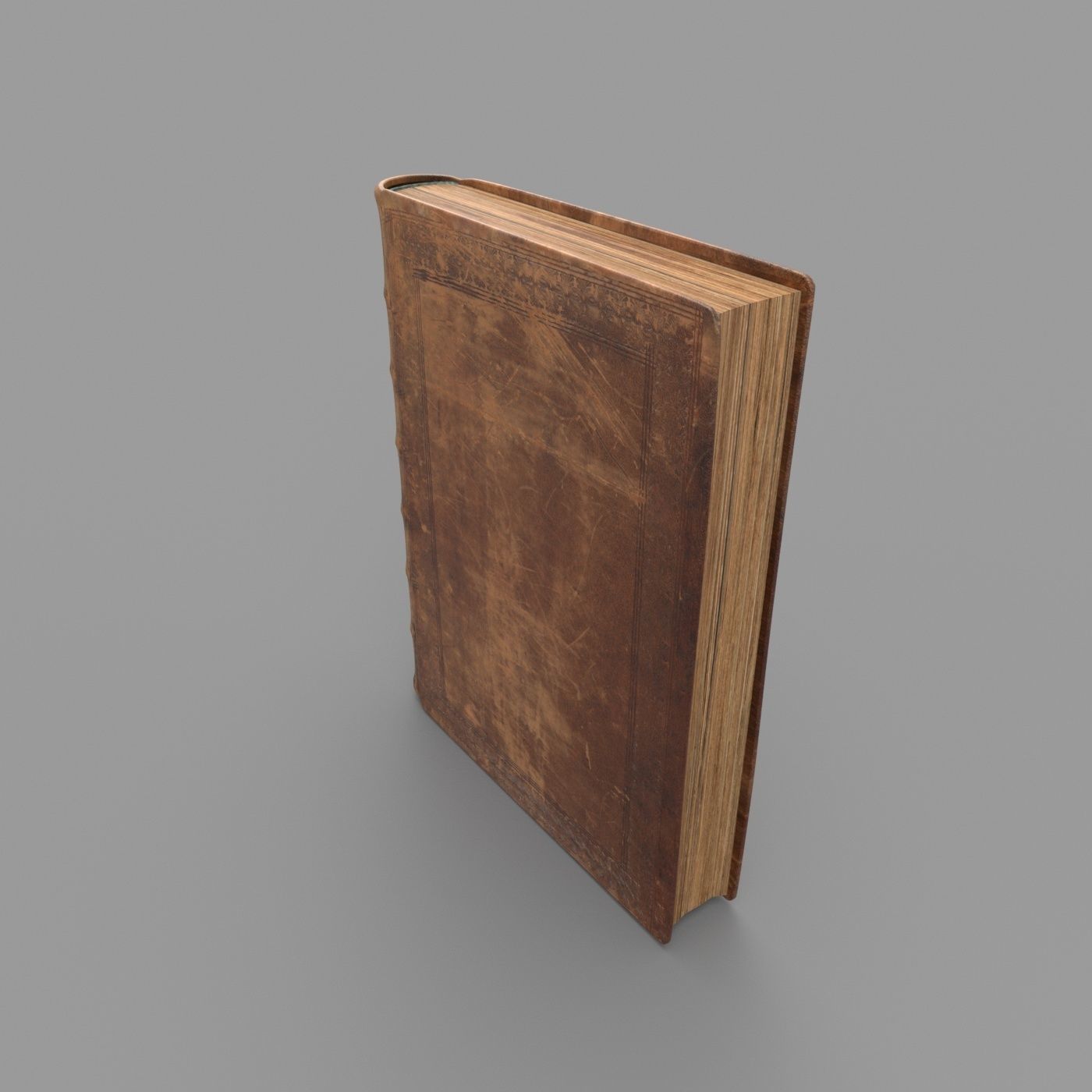 Old book Low-poly 3D model_20