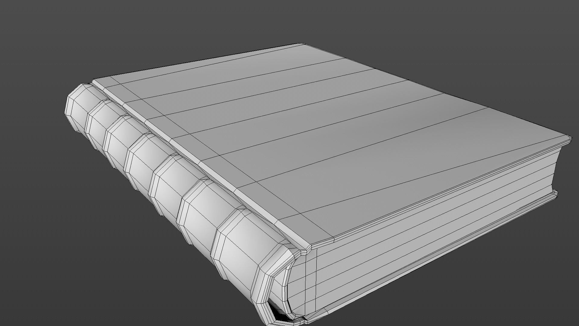 Old book Low-poly 3D model_33