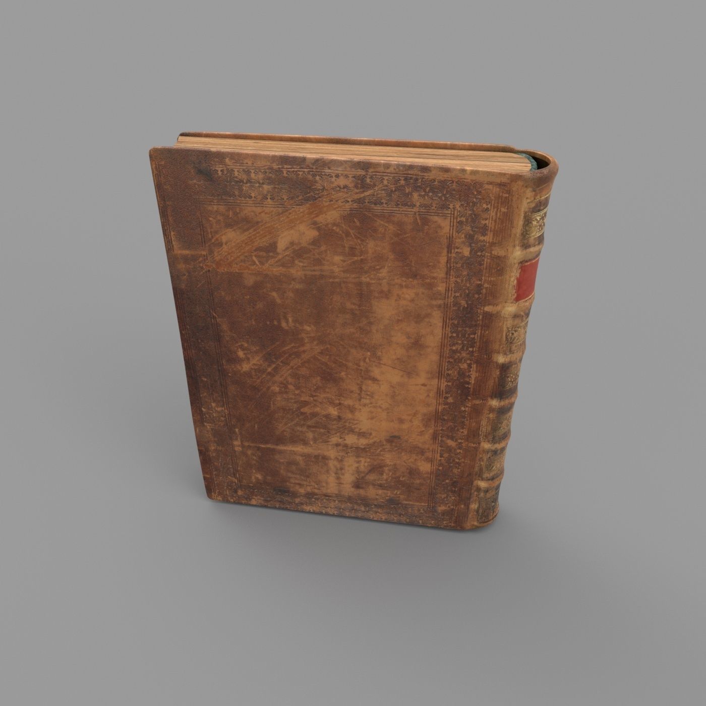Old book Low-poly 3D model_25