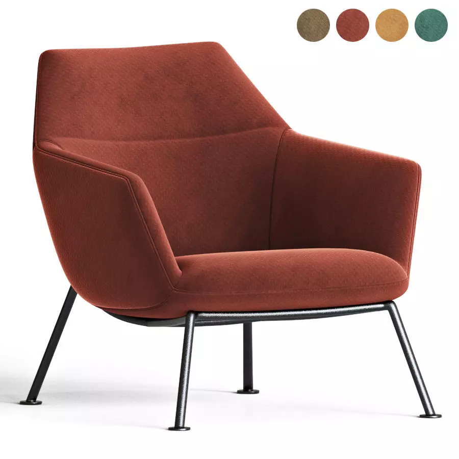 Avante Armchair Soft Mocha 3D model
