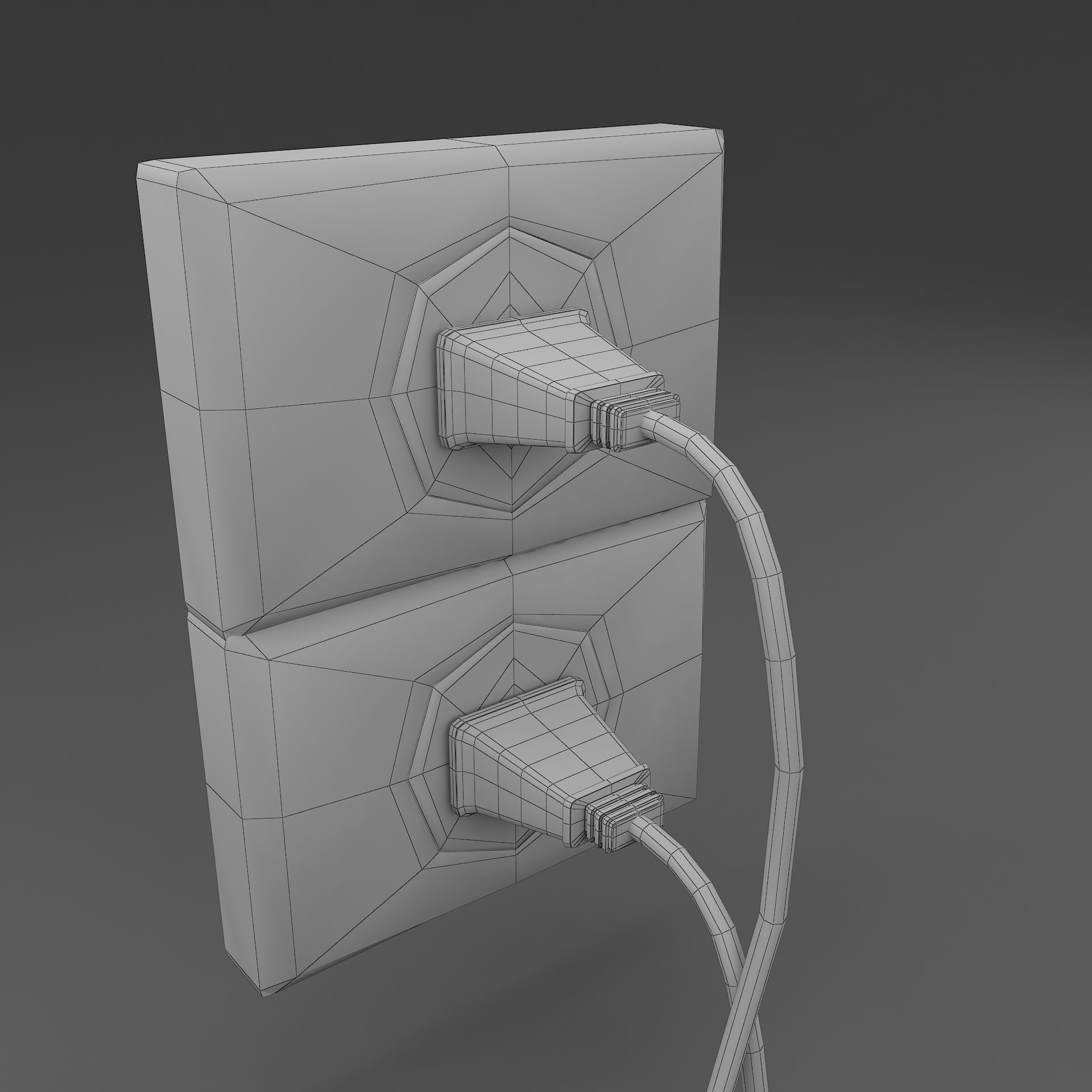 power outlet 3D model_5