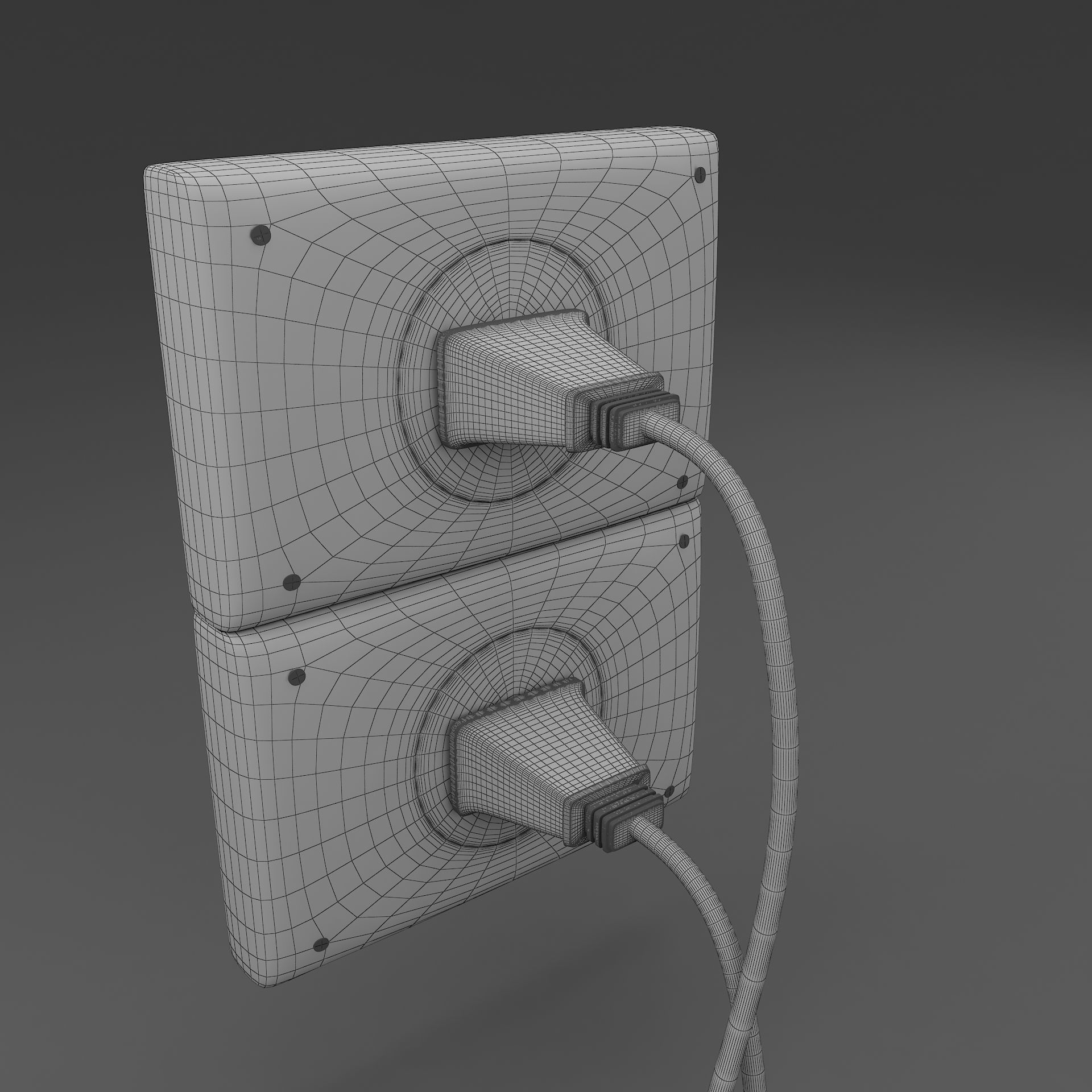 power outlet 3D model_6