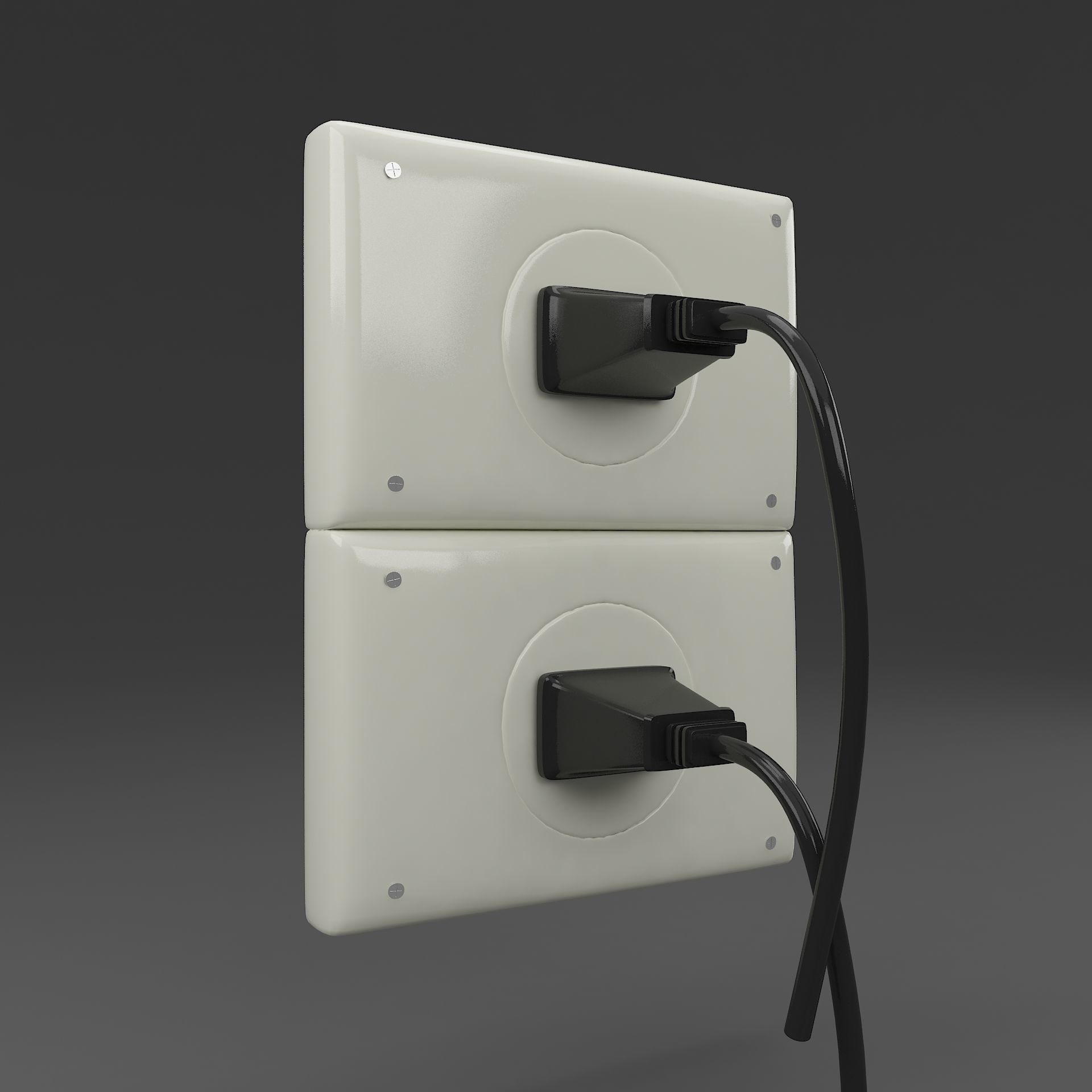 power outlet 3D model_1