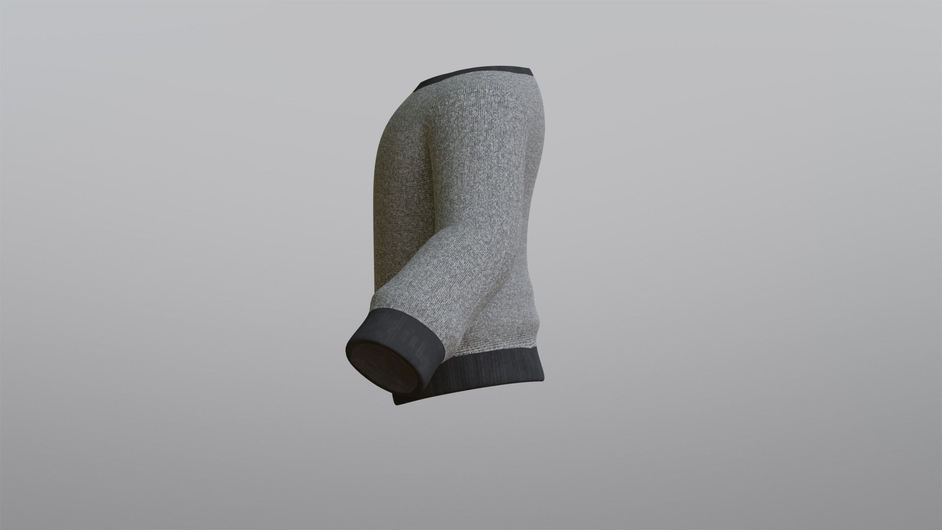 Grey Sweater Low-poly 3D model_7