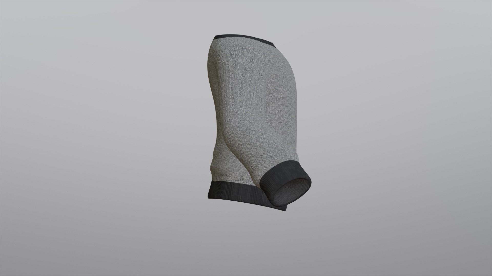 Grey Sweater Low-poly 3D model_9