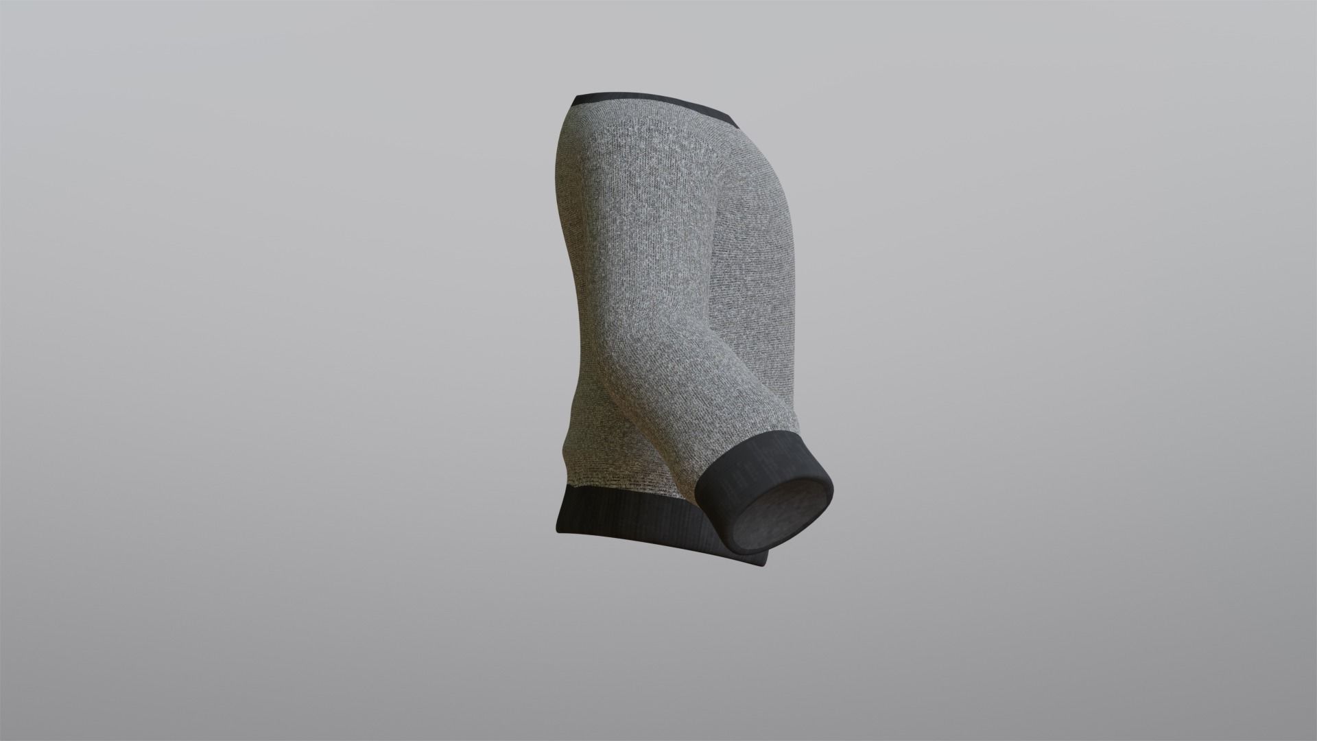 Grey Sweater Low-poly 3D model_5