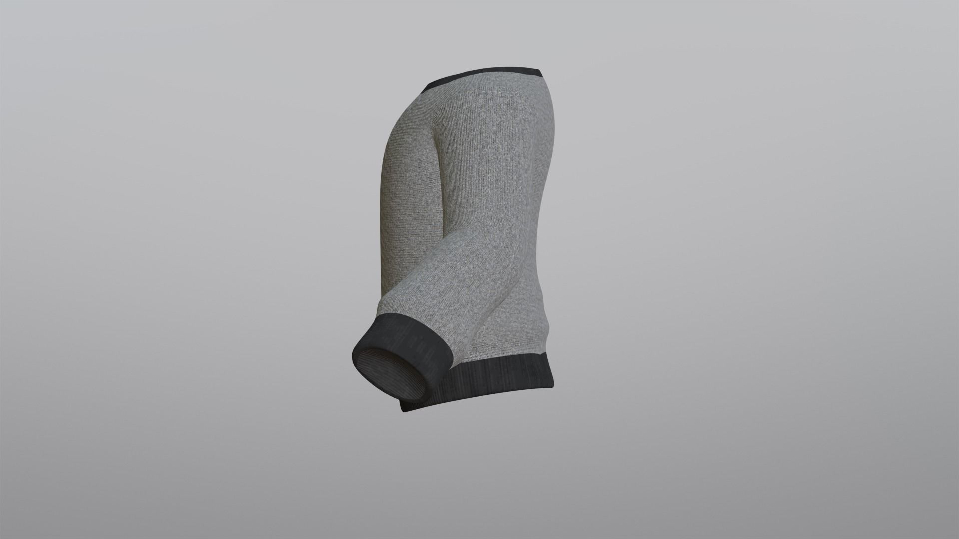 Grey Sweater Low-poly 3D model_11