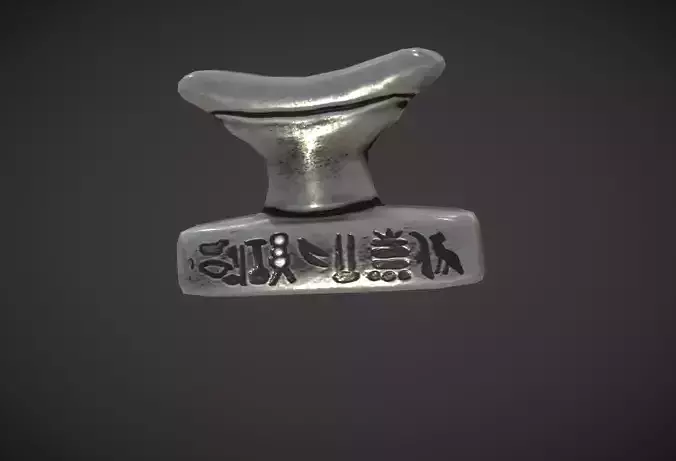 Headrest Amulet Low-poly 3D model