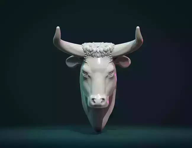Bull  Head 3D print model