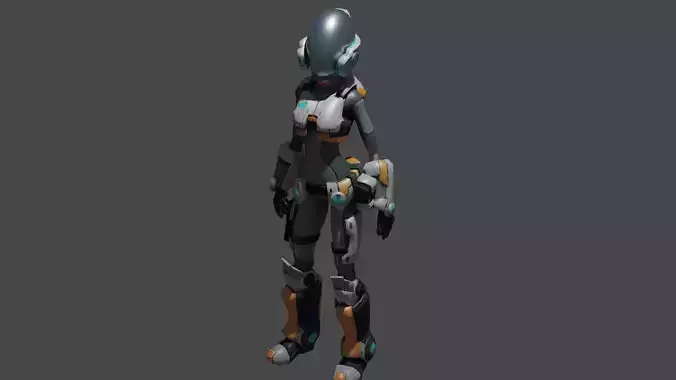 Astro 3d project  Low-poly 3D model