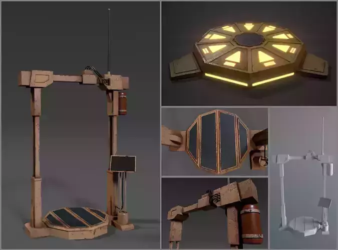 Simple jump-pad and sci-fi portal device