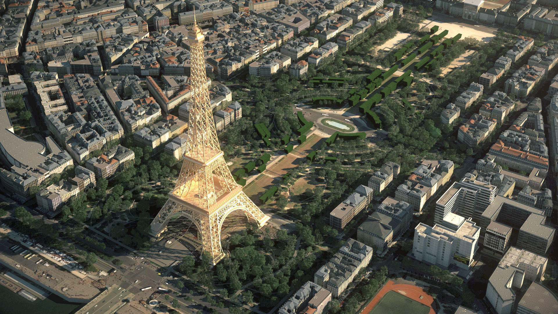 Eiffel Tower Paris  3D model_1