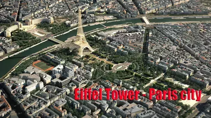 Eiffel Tower Paris  3D model