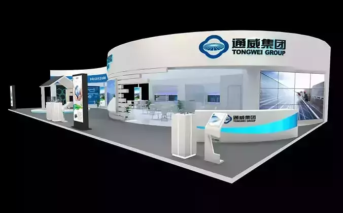 tongwei2 exhibition booth with design