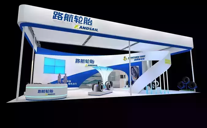 luhan chinese exhibition booth design