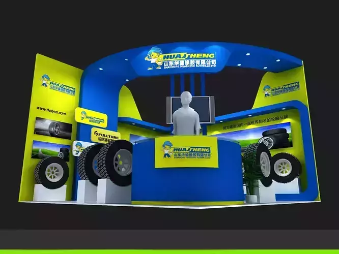 huasheng exhibition stand design for tyres