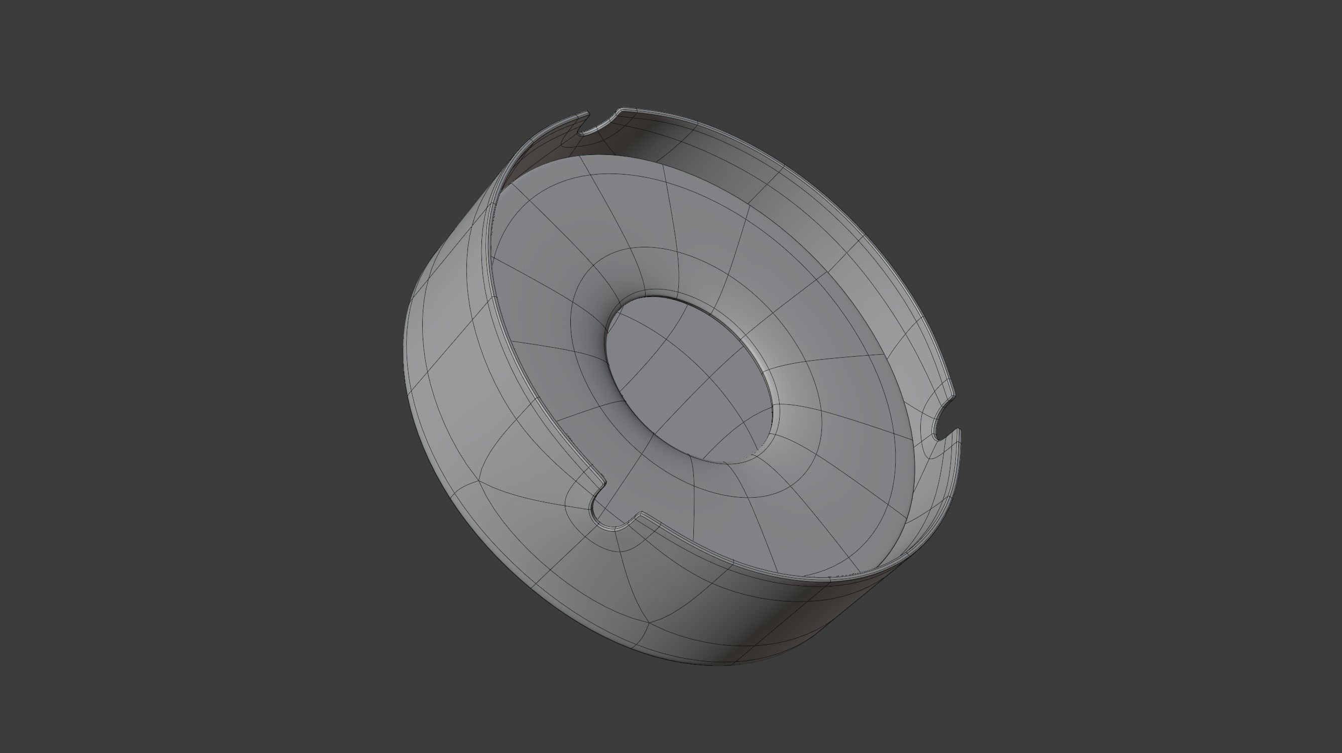 Metal Ashtray 3D model_9