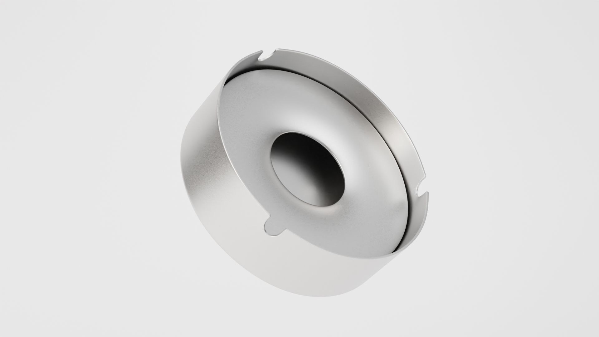 Metal Ashtray 3D model_1
