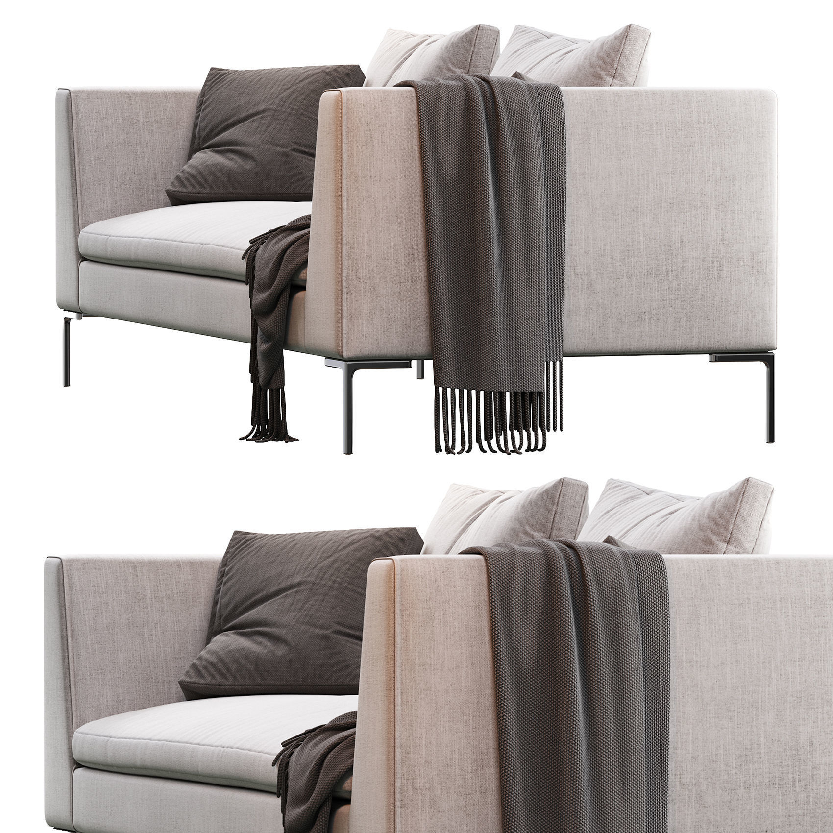 Sofa Charles 3D model_1