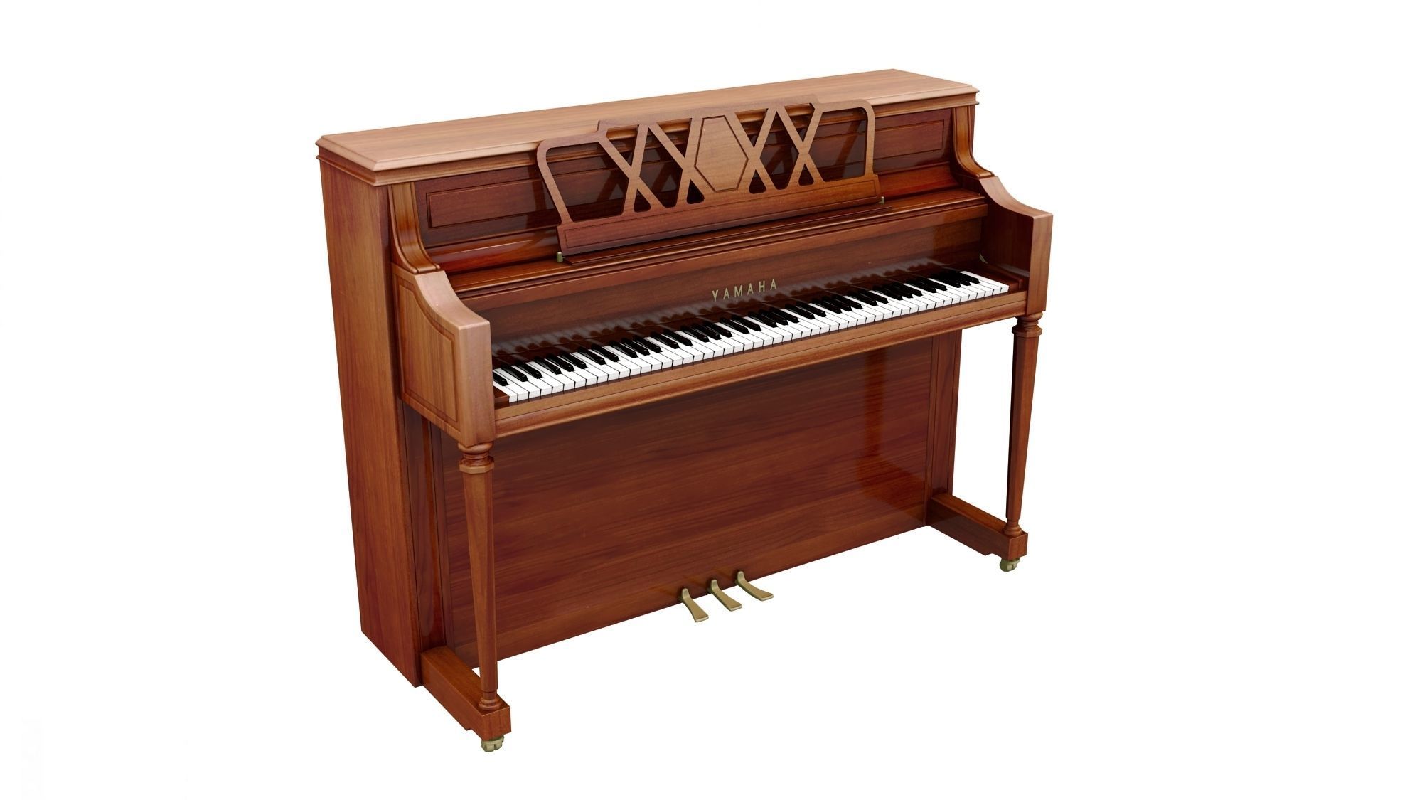 Two Pianos 3D model_3