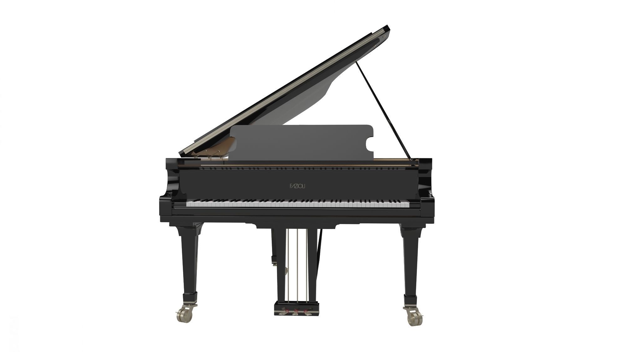 Two Pianos 3D model_2