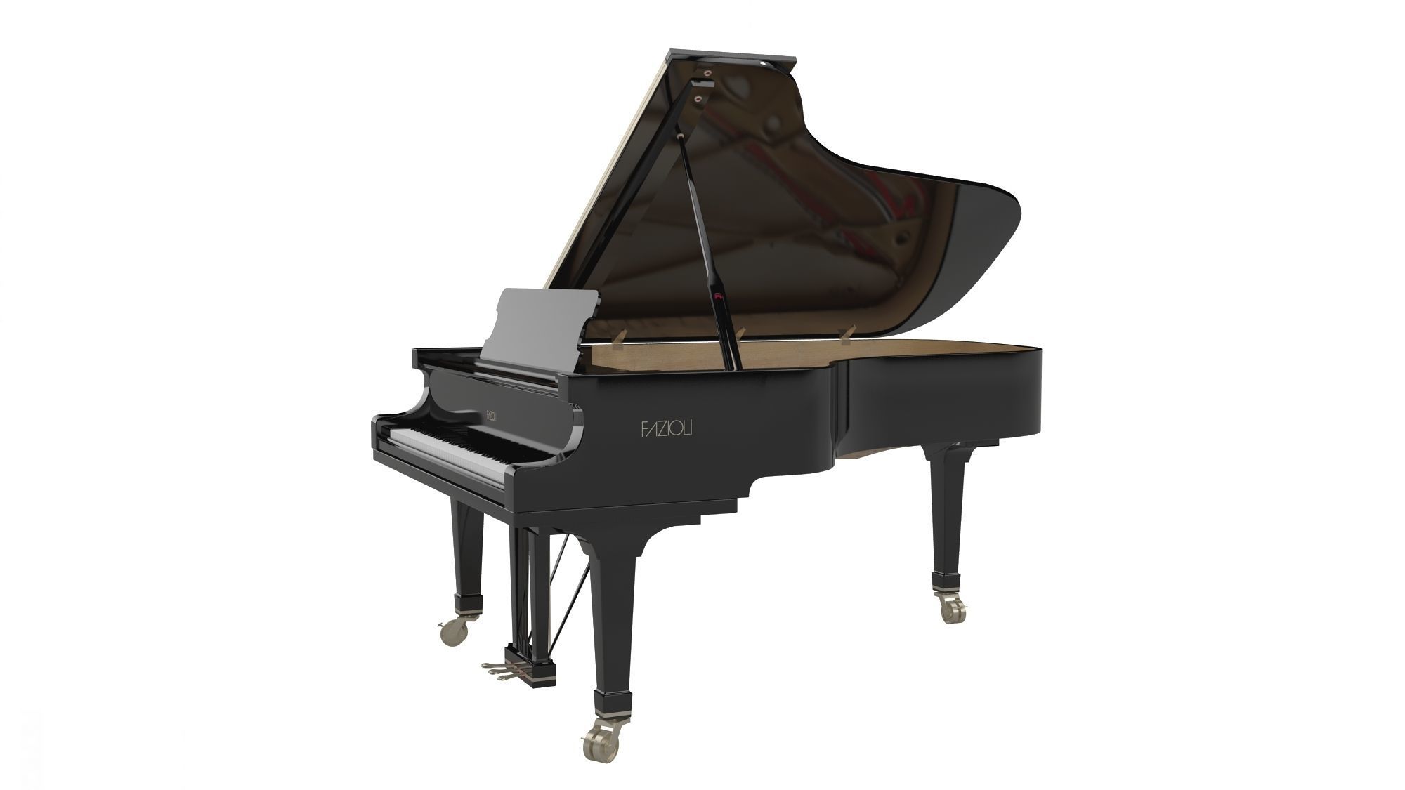 Two Pianos 3D model_1