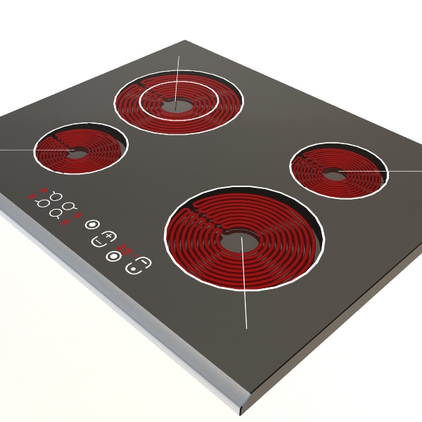 Electric cooker 2 3D model_0
