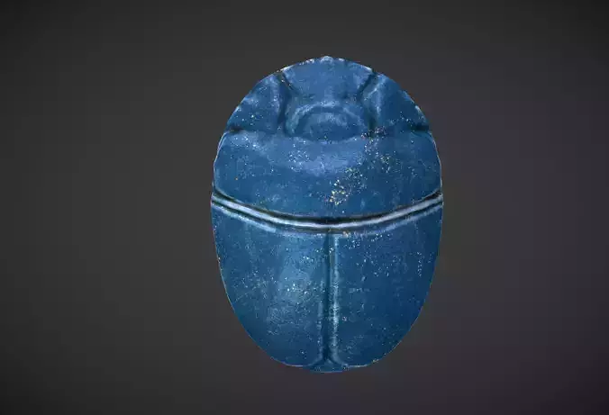 Scarab amulet Low-poly 3D model
