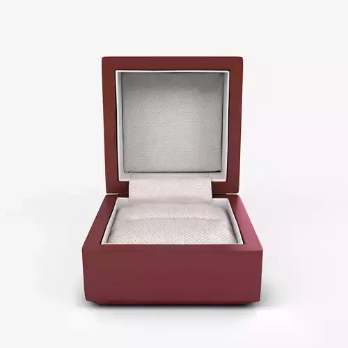 decorative wooden box for jewelry Low-poly 3D model