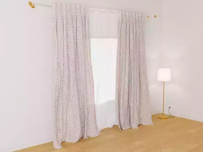 Curtains 03 collection 2 3D model