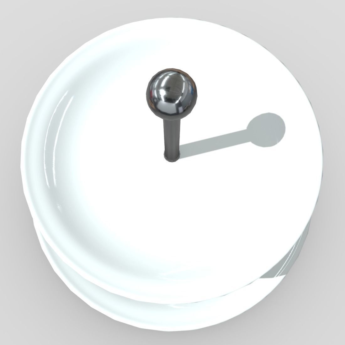 Etagere plate with two tiers Low-poly 3D model_7