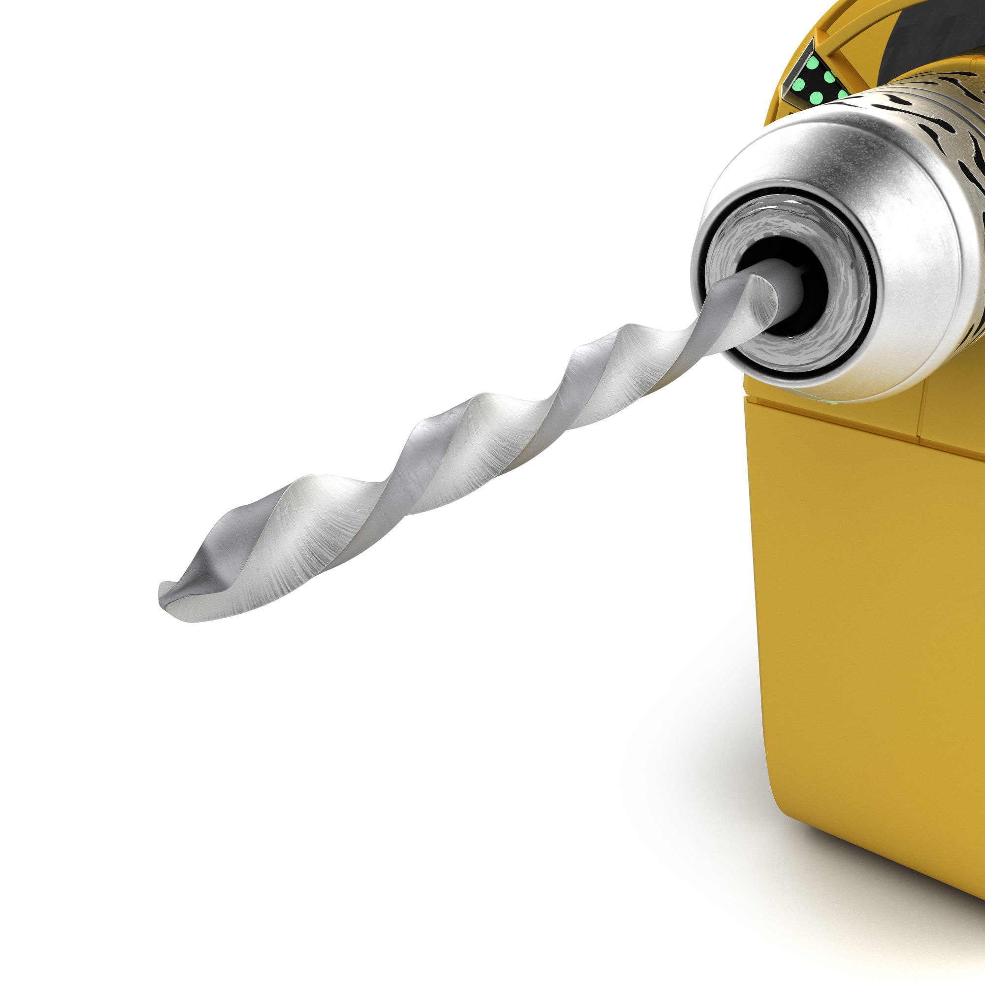 set of modern portable power tools Drill grinder and jigsaw Low-poly 3D model_4