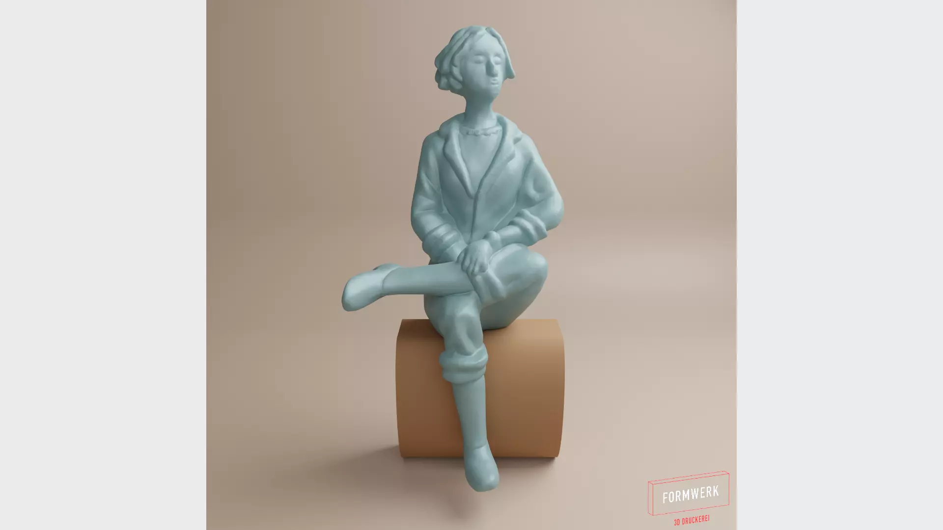 Figure-Woman in fifties-comic style-02 3D print model_0