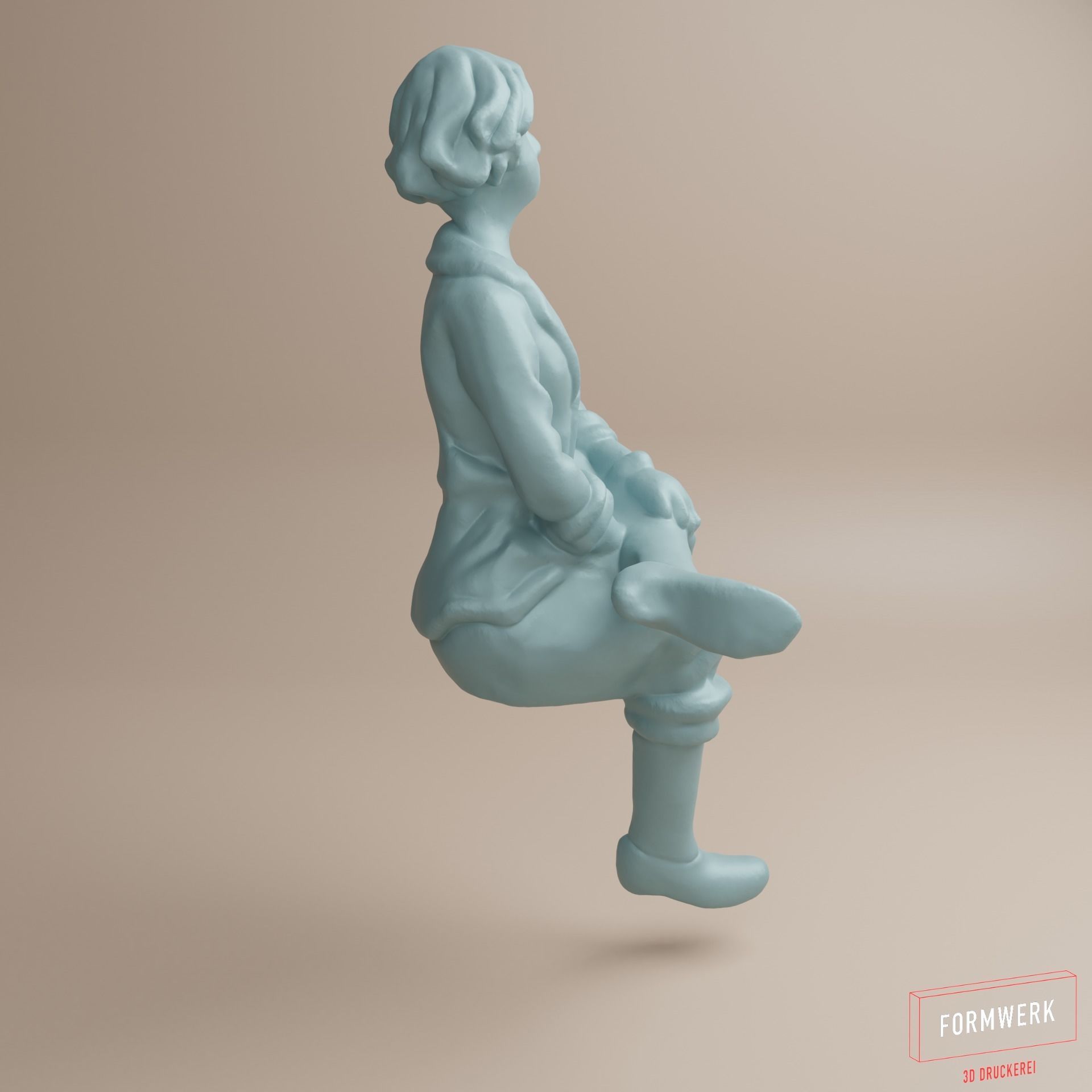 Figure-Woman in fifties-comic style-02 3D print model_2