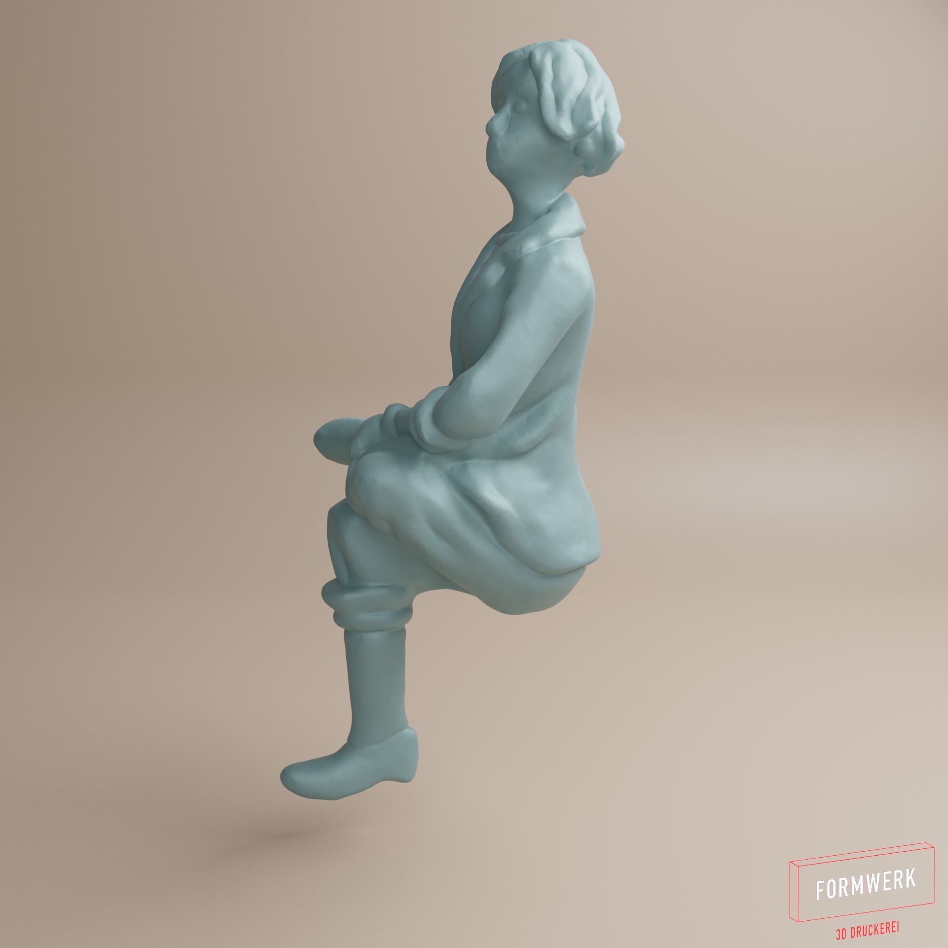 Figure-Woman in fifties-comic style-02 3D print model_4