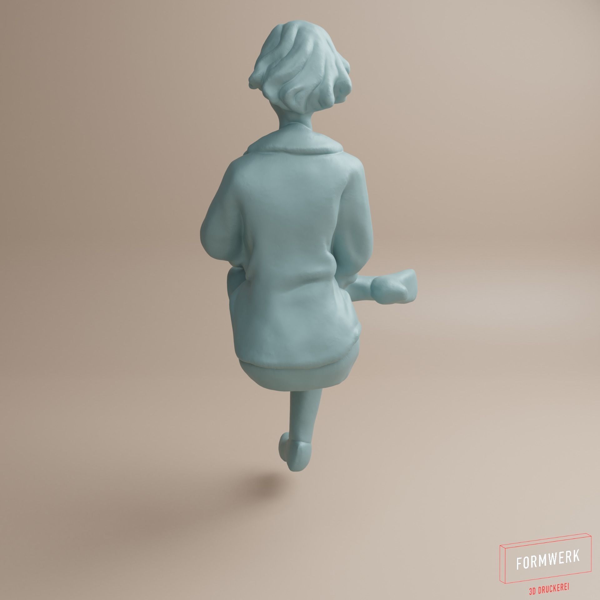 Figure-Woman in fifties-comic style-02 3D print model_3
