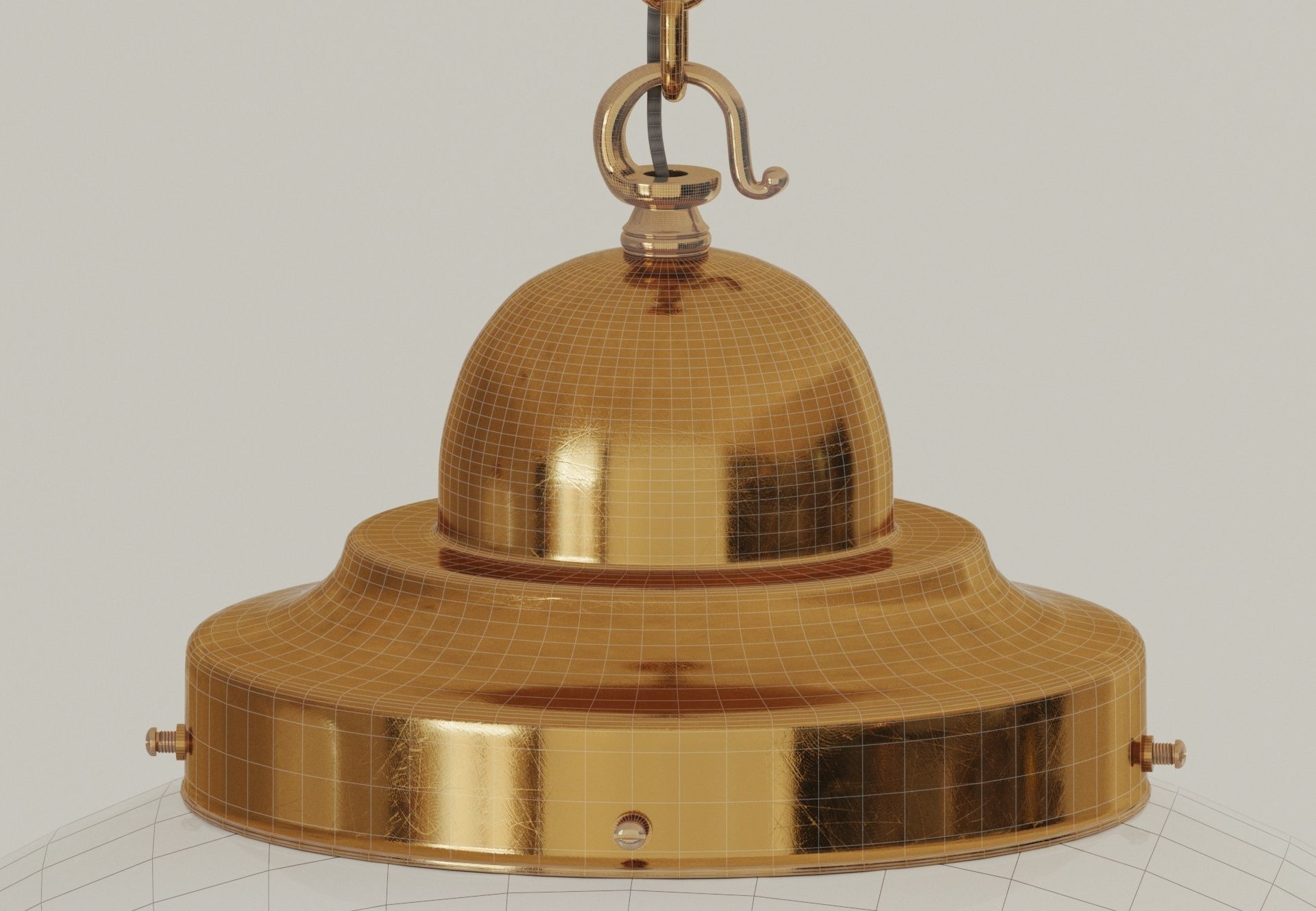 Globe Light Lamp 3D model_5