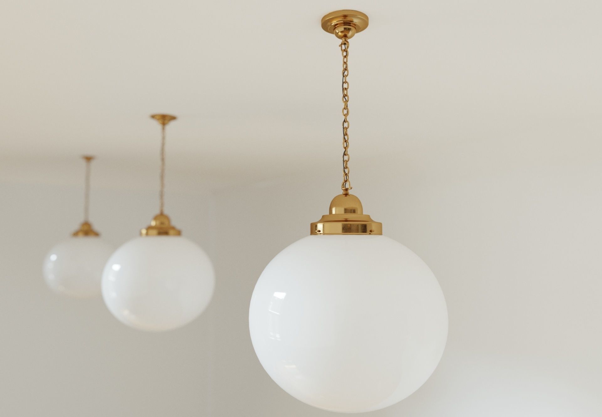 Globe Light Lamp 3D model_9