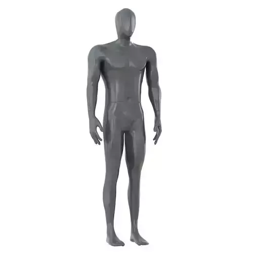 Abstract gray male mannequin 119 3D model