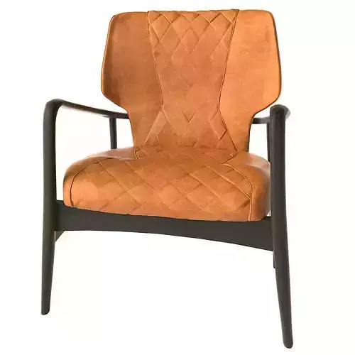 Chair tan leather lounge